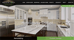 Desktop Screenshot of meridianhomesinc.com
