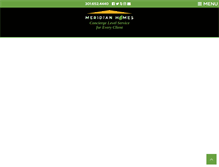 Tablet Screenshot of meridianhomesinc.com